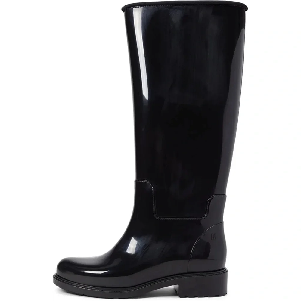 Melissa Fullness Black Rain Boots